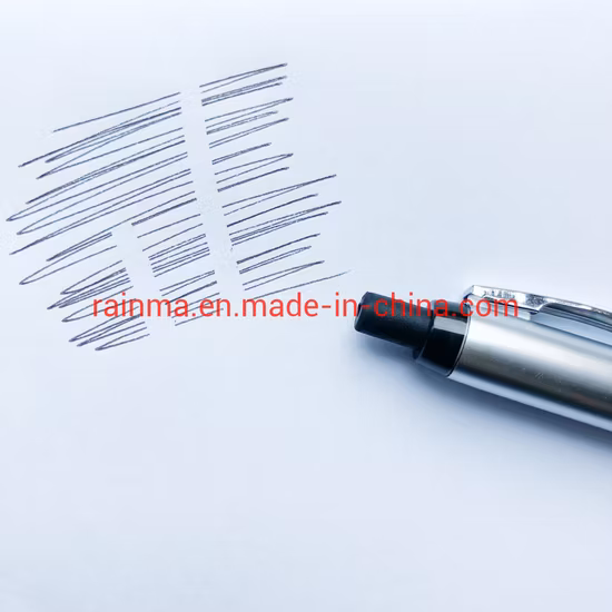 Kundenspezifische Farbbox-Verpackung, schwarze, löschbare Kugelschreiber aus Kunststoff für Bürobedarf